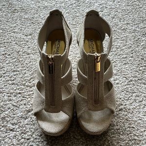 Michael Kors - Damita Wedge Natural Hemp Sandal